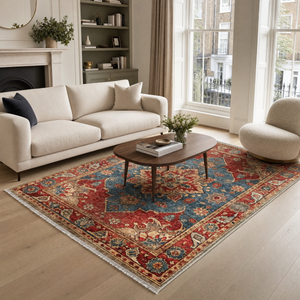 Saruk Rust Red – washable rug