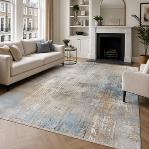 Oblique Pewter – washable rug