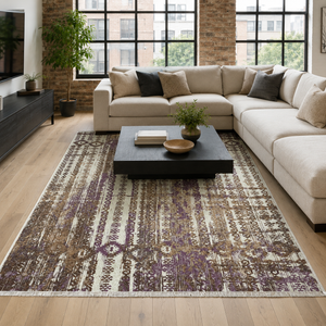 Baluch Plum – washable rug