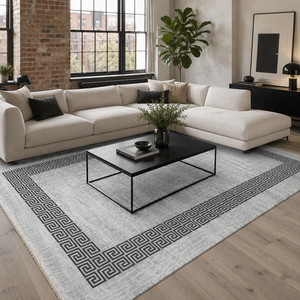 Yazd Grey – washable rug