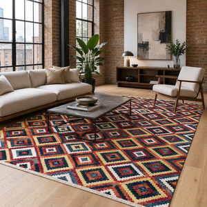 Yomut Garnet – washable rug