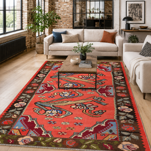 Ephesus Crimson – washable rug