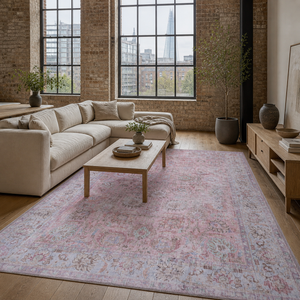 Reverie Pewter – washable rug