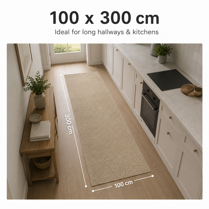 See the size in a room: 100 × 300 cm