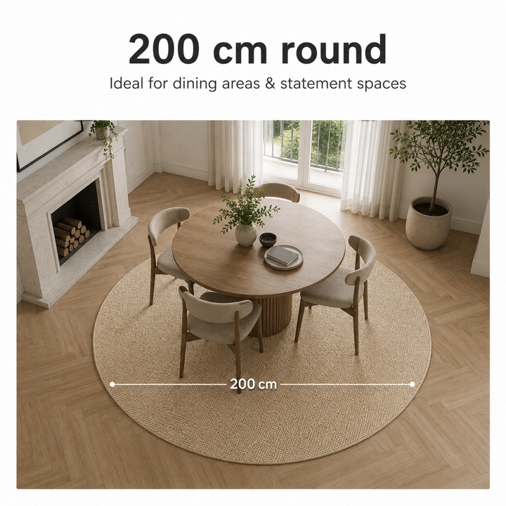 See the size in a room: Ø 200 cm