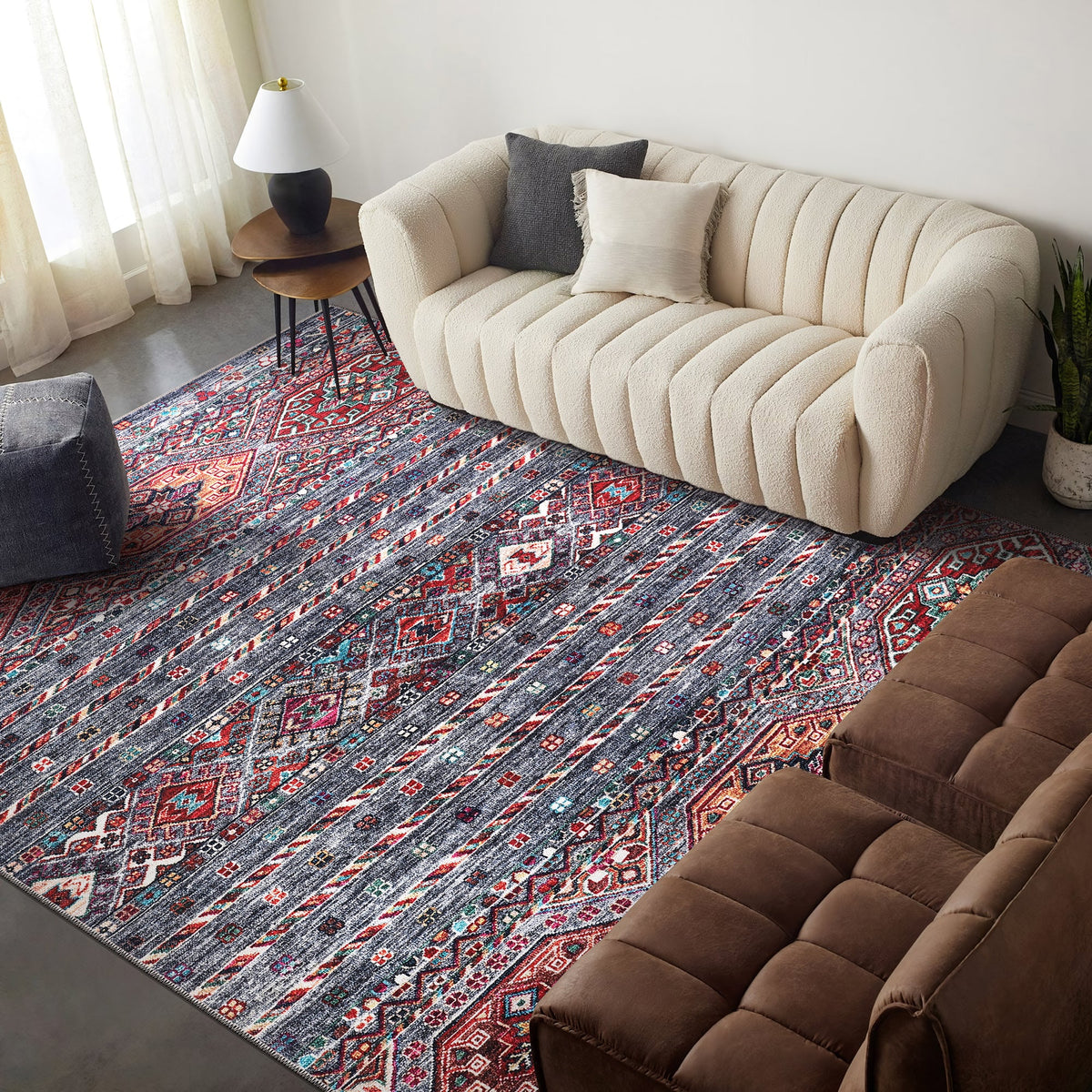 Adana Ash – washable rug
