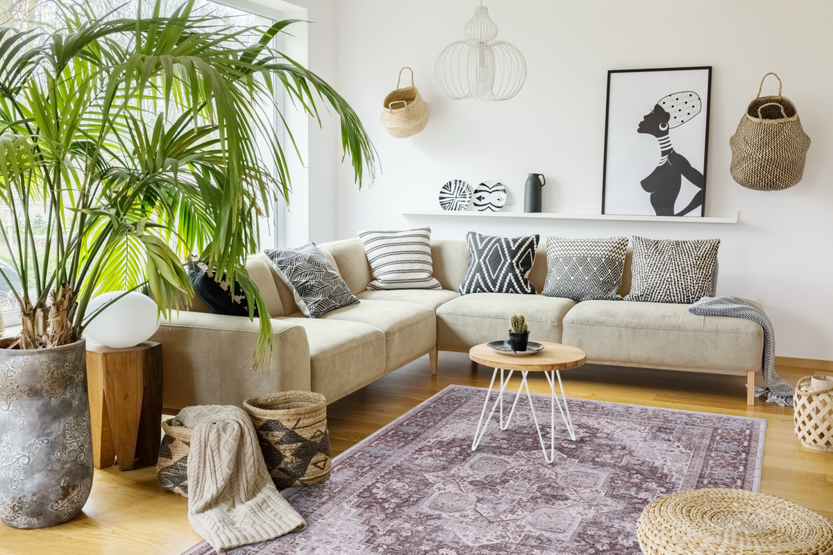 Provenance Aubergine – washable rug