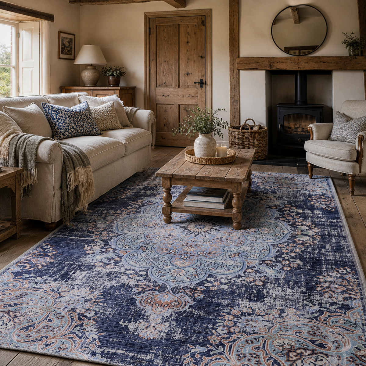 Chroma Slate – washable rug