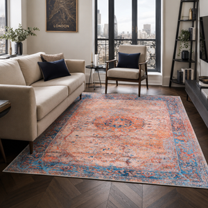 Mahal Apricot – washable rug