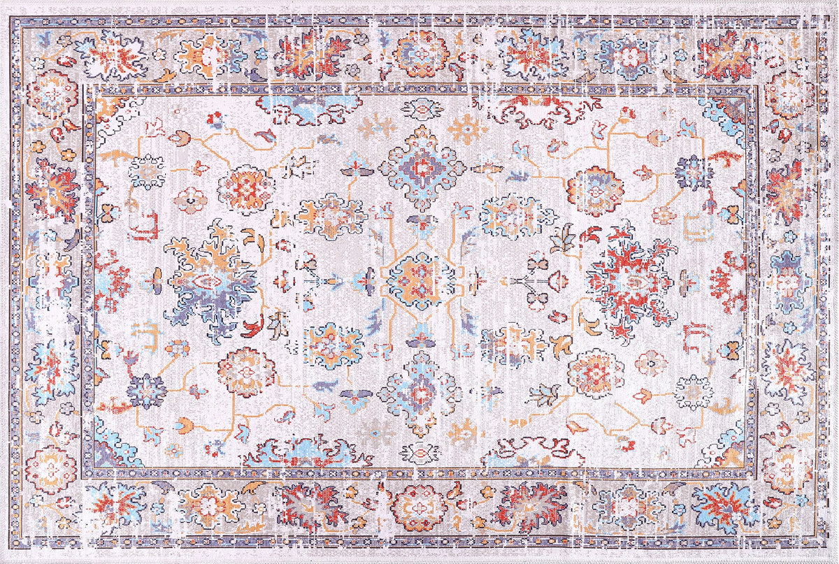 Bergamot Ivory – washable rug
