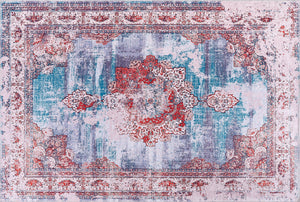 Uşak Indigo – washable rug