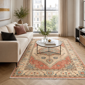 Tuduc Rust Red – washable rug