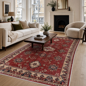 Zaronim Burgundy – washable rug