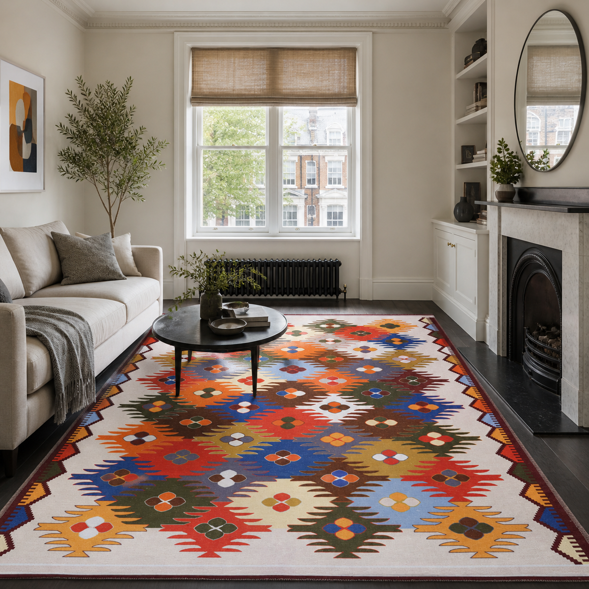 Fez Claret – washable rug