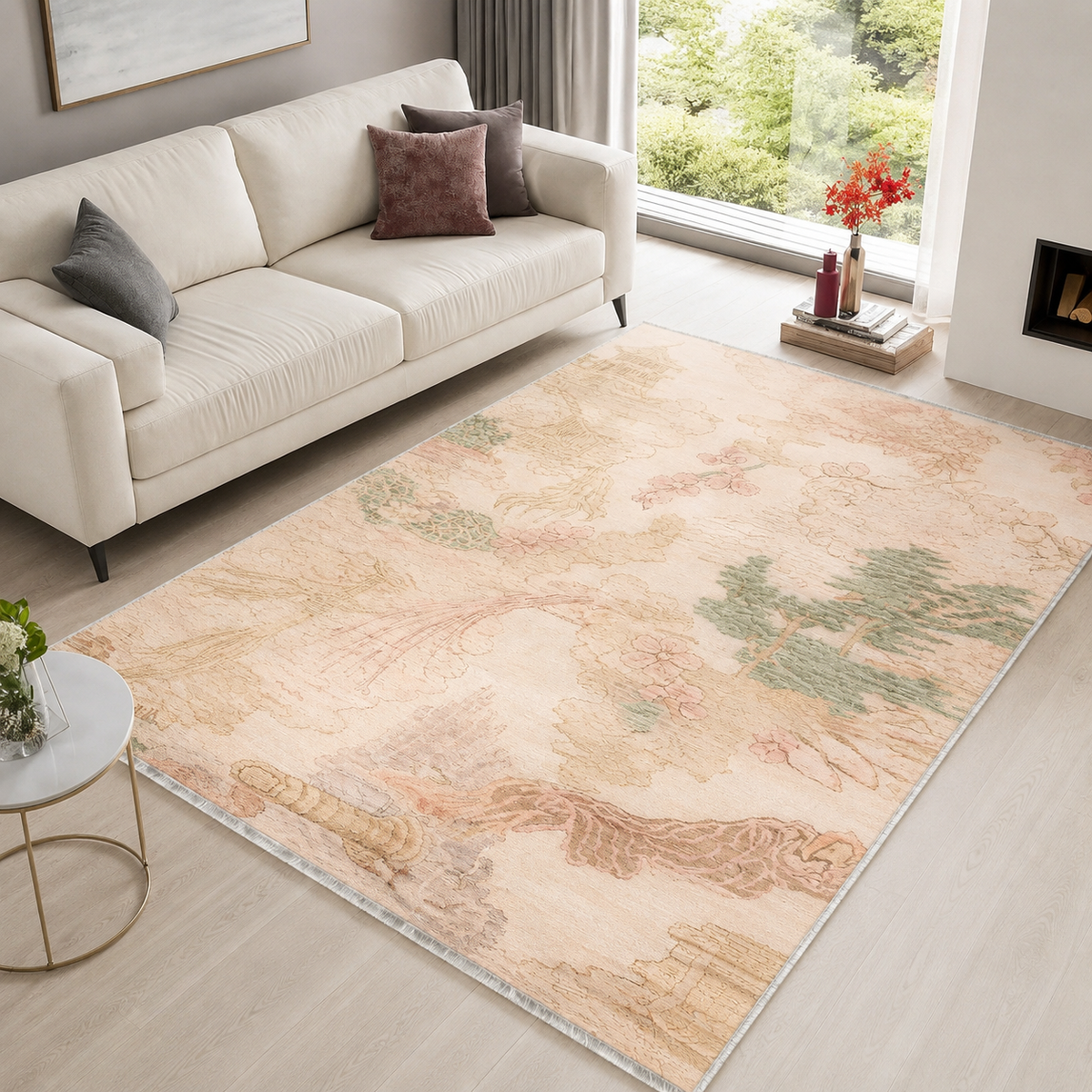 Umbra Bone – washable rug