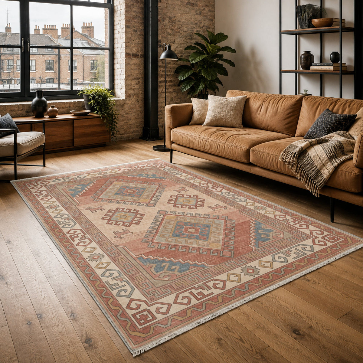 Taurus Terracotta – washable rug