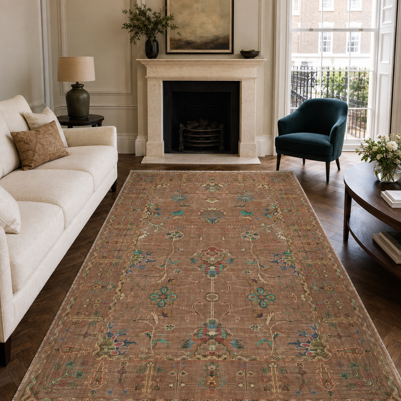 Peony Moss – washable rug