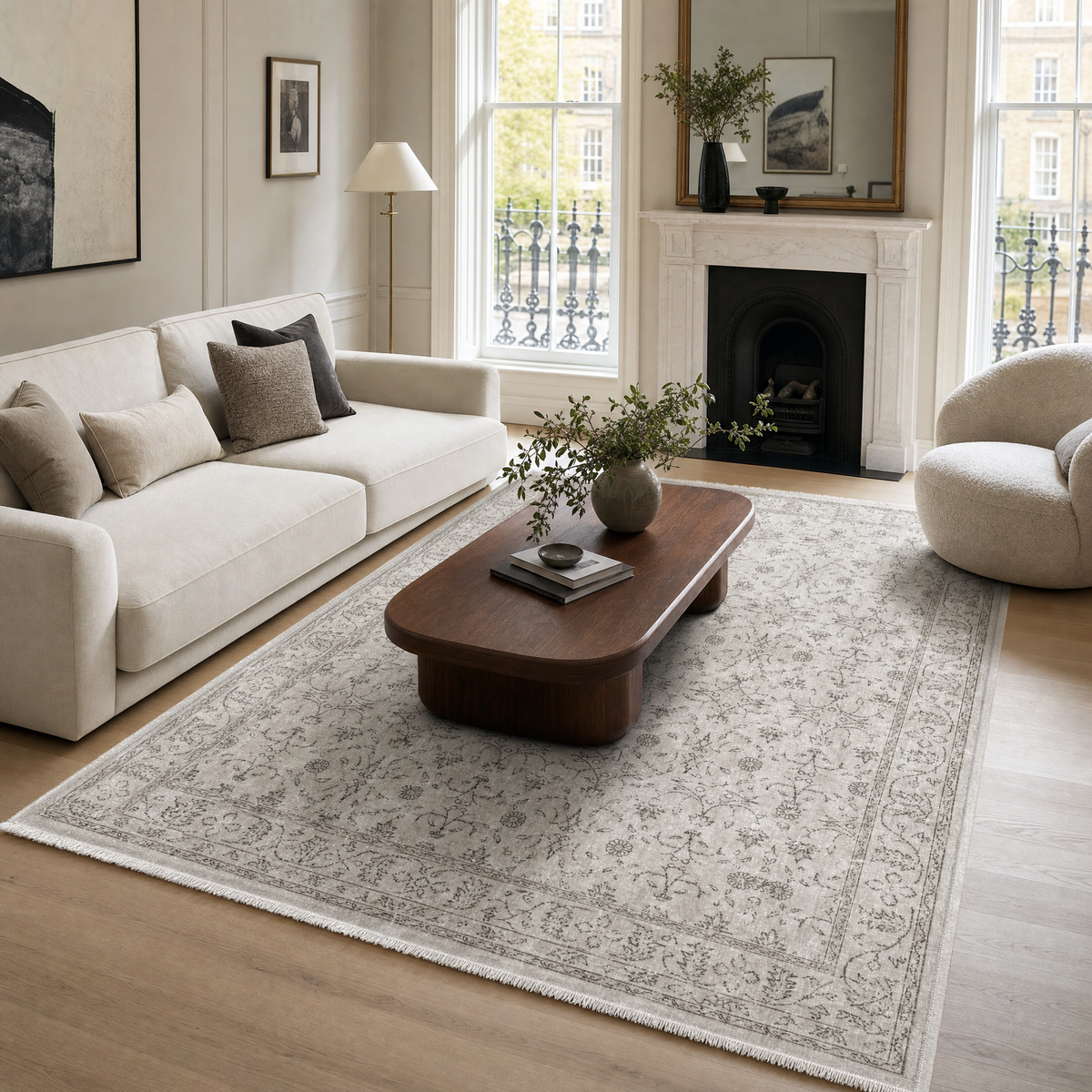 Shiraz Ivory – washable rug