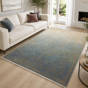 Solstice Indigo – washable rug