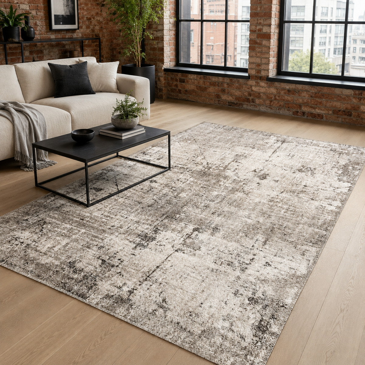 Antiqued Mink – washable rug