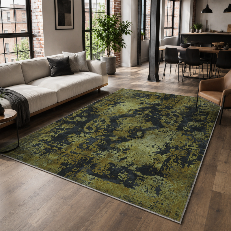 Lineage Graphite – washable rug