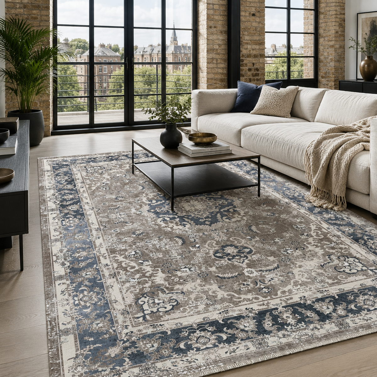 Qum Ivory – washable rug