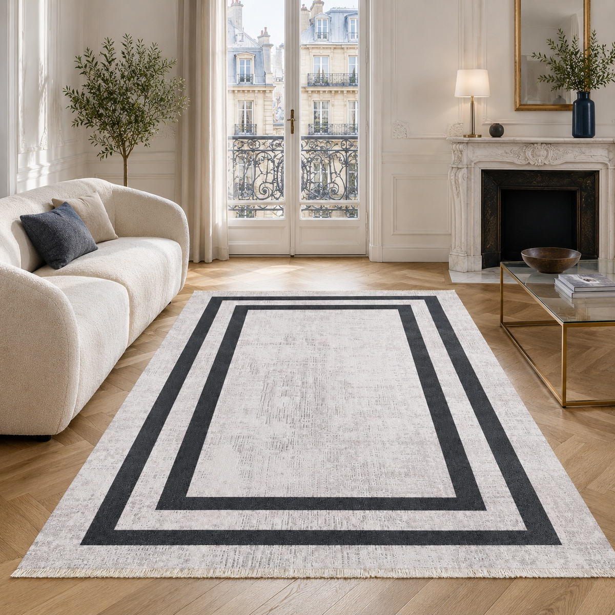 Palazzo Slate – washable rug