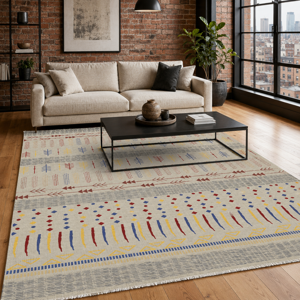 Çanakkale Cocoa – washable rug