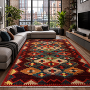 Kilim Vinröd – produktbild 10 | Ljuva Home