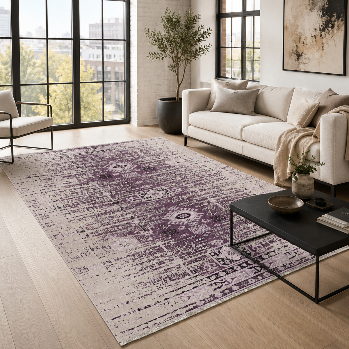 Archive Heather – washable rug