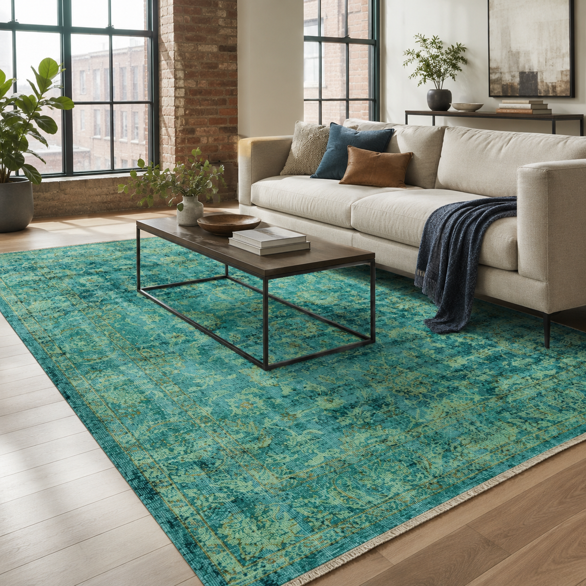 Reverie Moss – washable rug