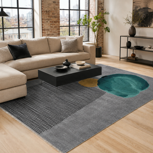 Nadir Silver – washable rug