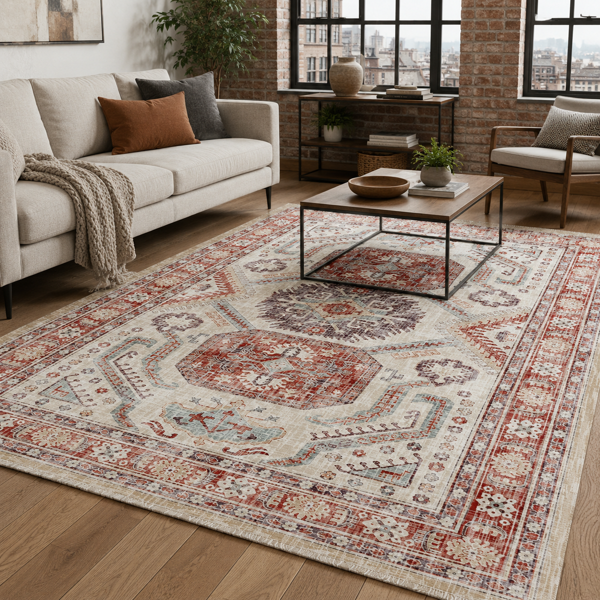 Yazd Mink – washable rug