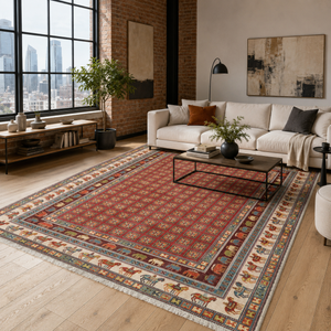 Kerman Garnet – washable rug