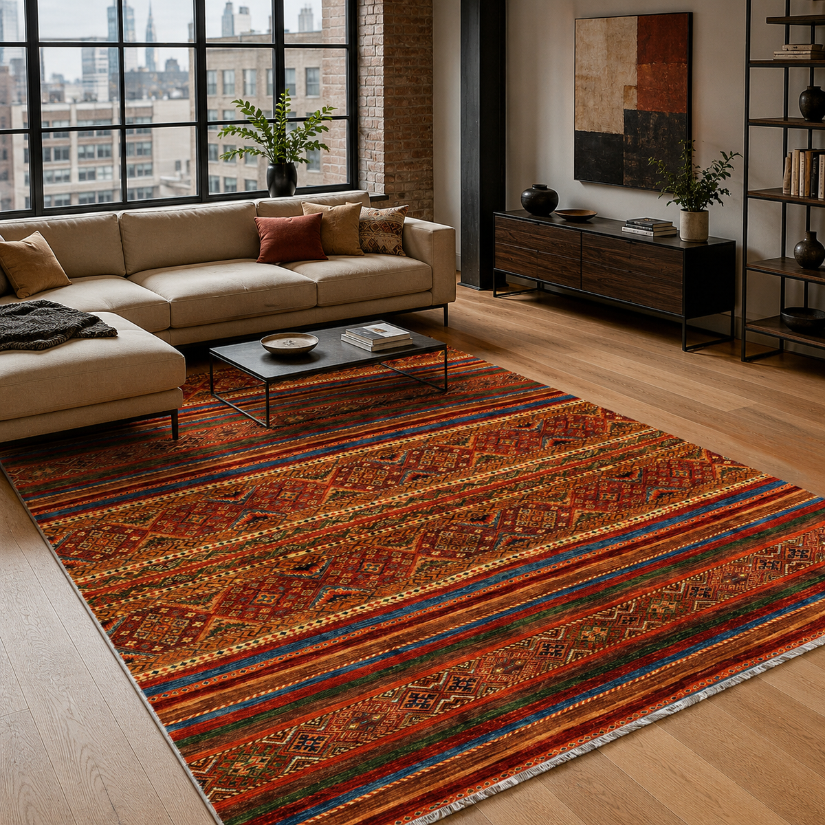 Anatolia Garnet – washable rug