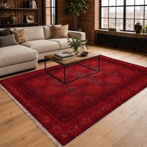 Lycian Crimson – washable rug