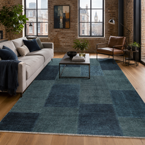 Taurus Indigo – washable rug