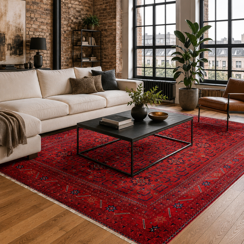 Pergamon Garnet – washable rug