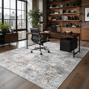 Cicim Indigo – washable rug