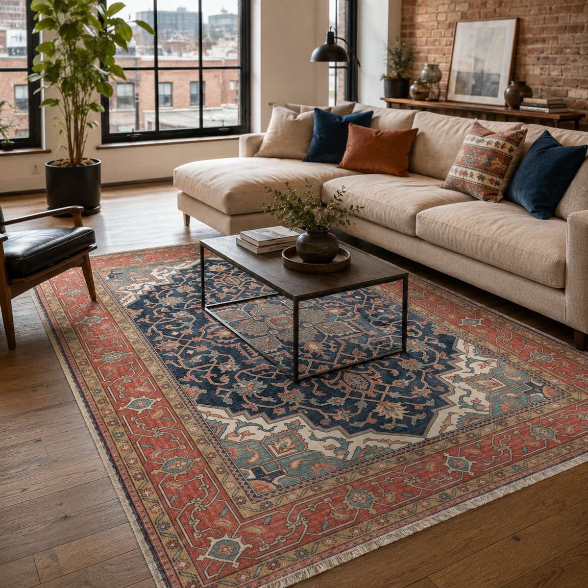 Anatolia Azure – washable rug