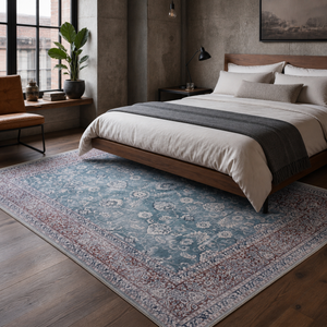 Attic Navy – washable rug