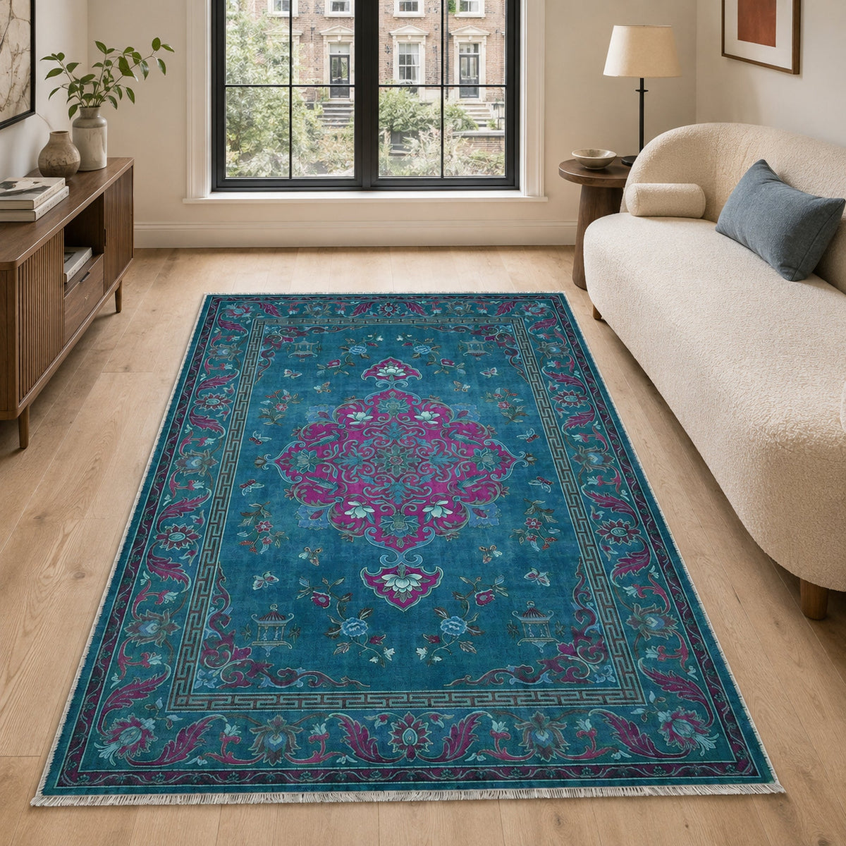Bakhtiari Denim – washable rug
