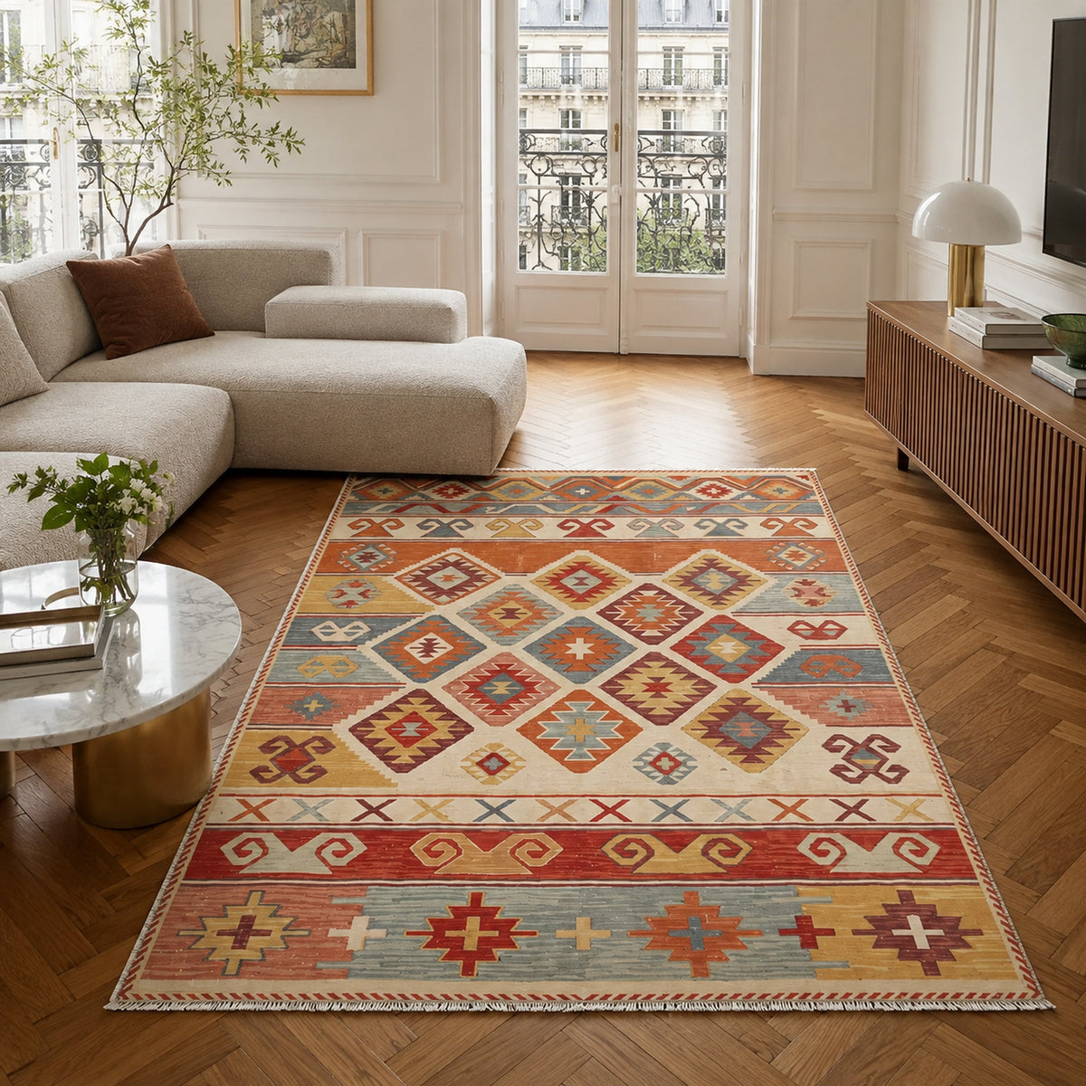 Fethiye Amber – washable rug