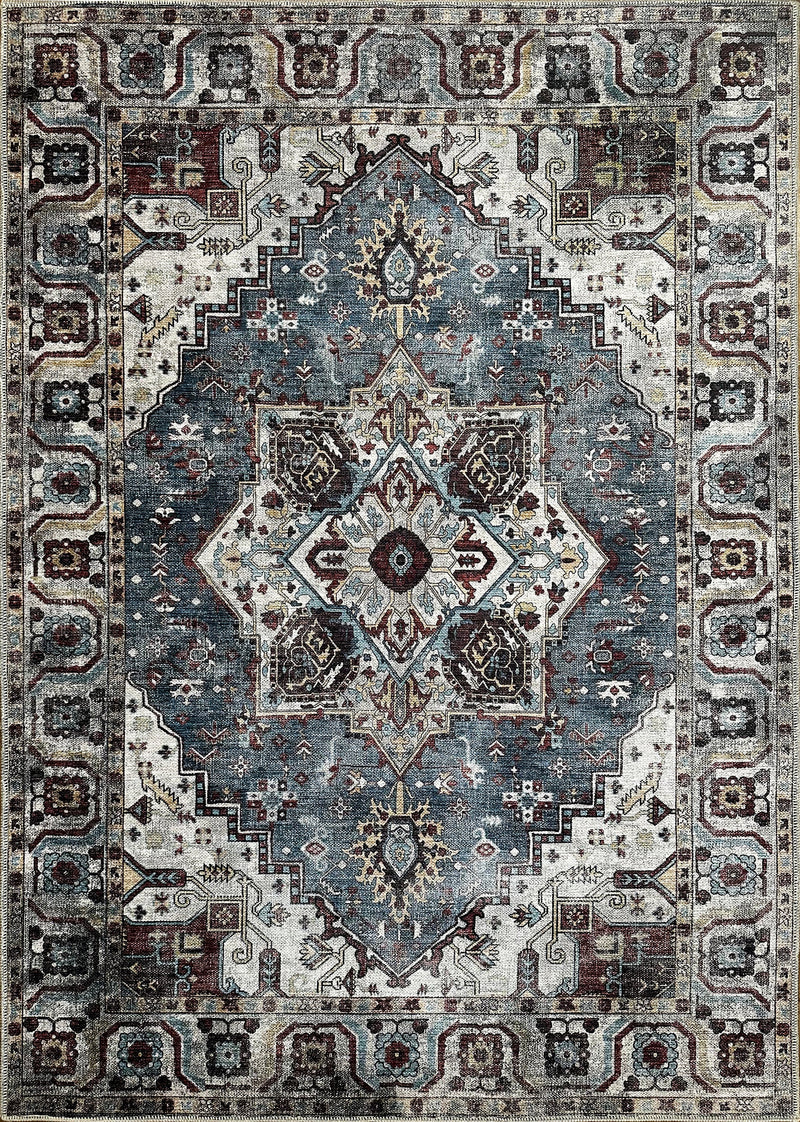 Aegean Navy – washable rug