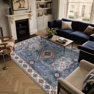 Aegean Indigo – washable rug