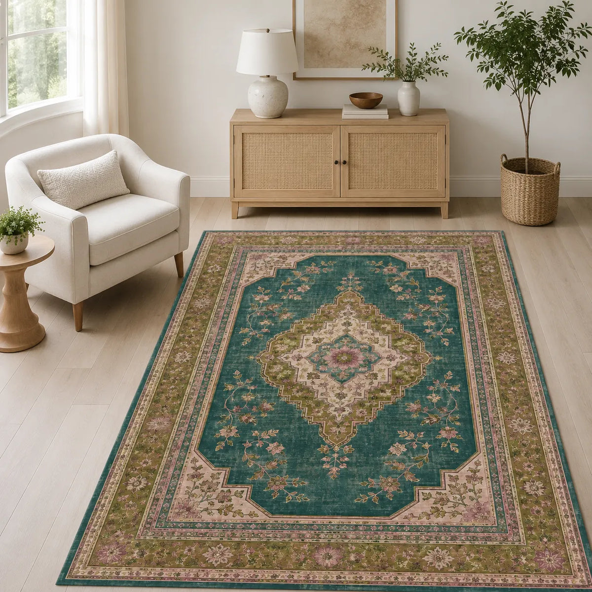 Anatolian Eucalyptus – washable rug